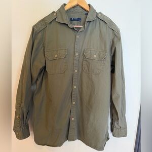 Daniel Cremieux Classics military-style Men’s large button-up green